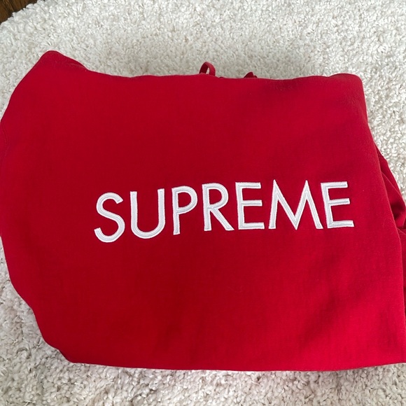 Supreme Collegiate Hooded Sweatshirt Red - Picture 2 of 4